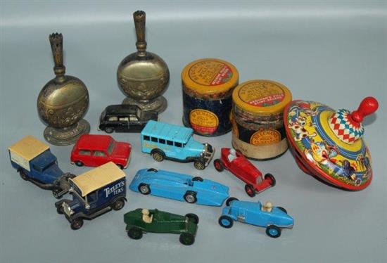 Toy cars, tins etc